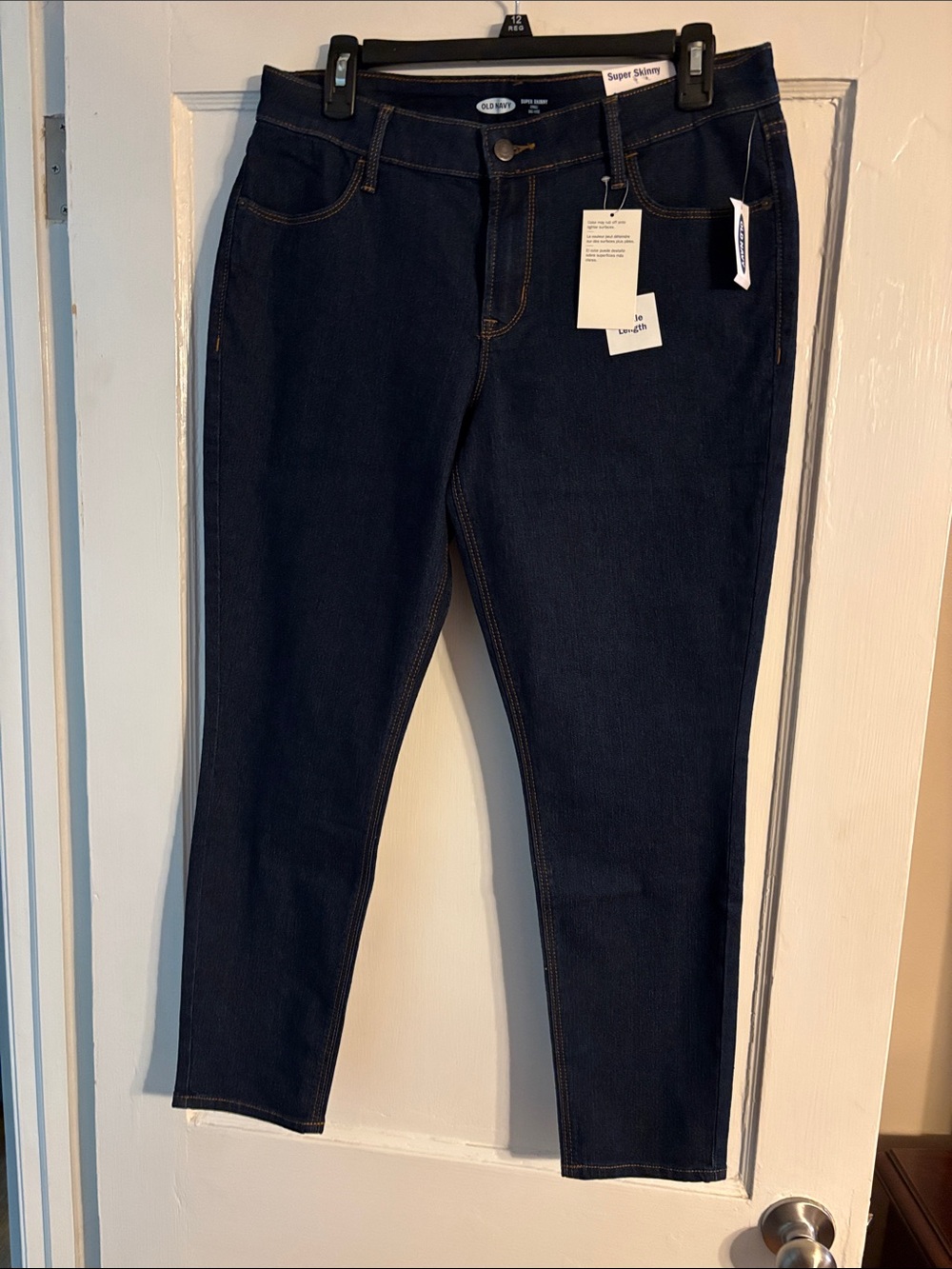 Old Navy Dark Blue Cropped Super Skinny Jeans